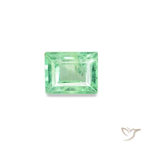 0.14ct Grüner Smaragd, Baguette, VS