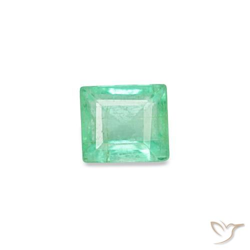 0.13ct Grüner Smaragd, Baguette, VS