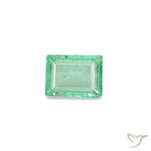 0.12ct Grüner Smaragd, Baguette, VS