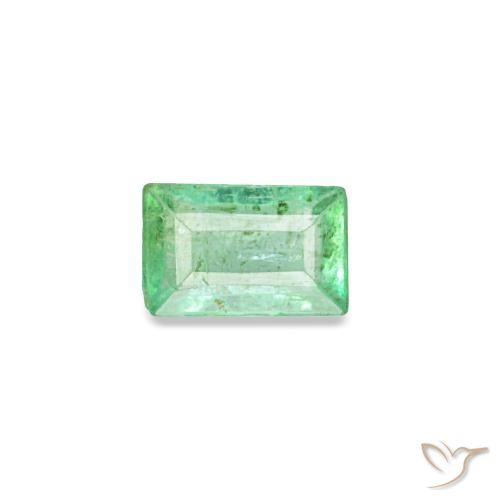 0.12ct Grüner Smaragd, Baguette, VS-SI