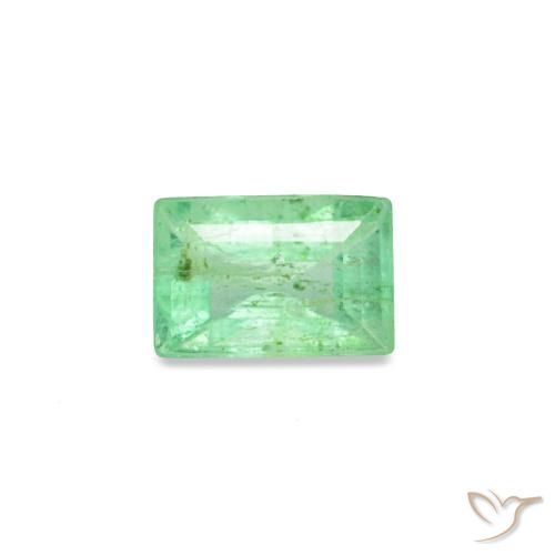 0.14ct Grüner Smaragd, Baguette, SI