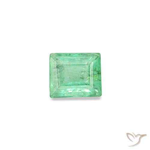 0.13ct Grüner Smaragd, Baguette, SI