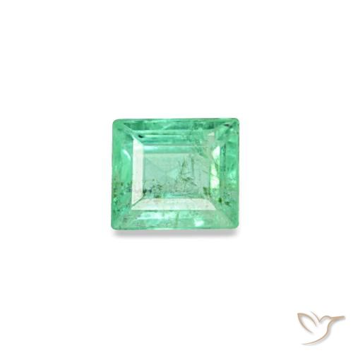 0.15ct Grüner Smaragd, Baguette, SI