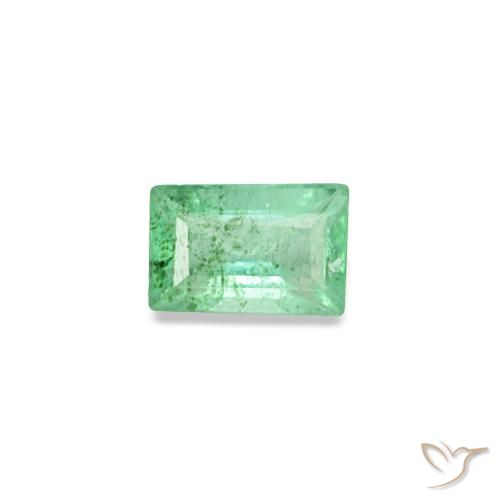 0.14ct Grüner Smaragd, Baguette, SI