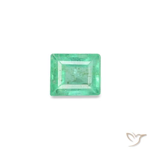 0.11ct Grüner Smaragd, Baguette, SI