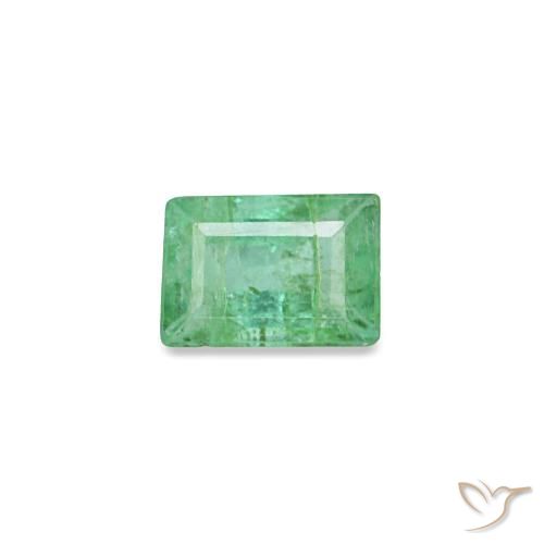 0.13ct Grüner Smaragd, Baguette, SI
