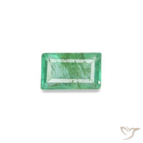 0.14ct Grüner Smaragd, Baguette, SI