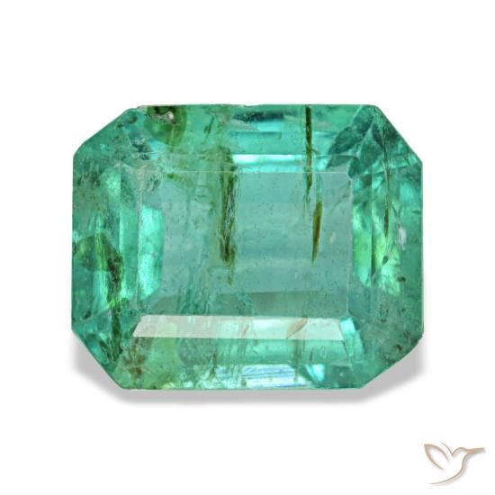1.84ct Grüner Smaragd, Smaragdschliff, VS-SI
