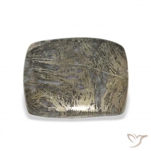 9,17 ctw natürlicher Schwarz Bronze Feather Pyrite, Kissen, Lichtundurchlässig