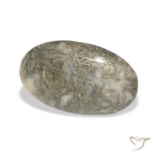 9,17 ctw natürlicher Mehrfarbig Feather Pyrite, Oval, Lichtundurchlässig