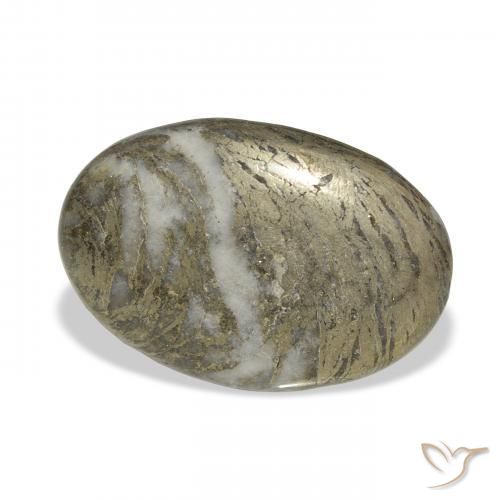 9,17 ctw natürlicher Mehrfarbig Feather Pyrite, Oval, Lichtundurchlässig