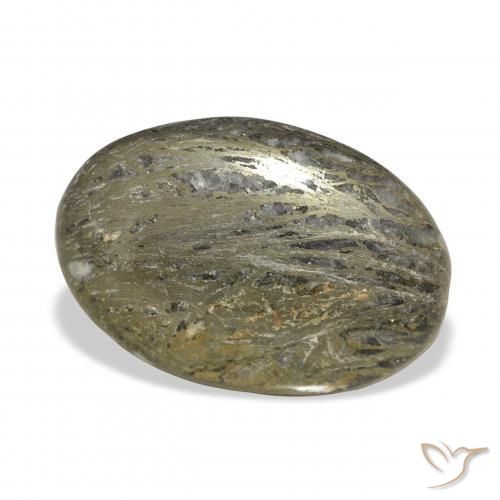 9,17 ctw natürlicher Mehrfarbig Feather Pyrite, Oval, Lichtundurchlässig