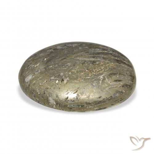 9,17 ctw natürlicher Mehrfarbig Feather Pyrite, Oval, Lichtundurchlässig