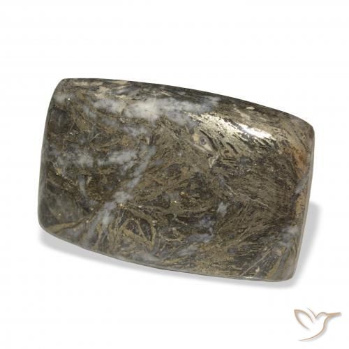 9,17 ctw natürlicher Schwarz Bronze Feather Pyrite, Kissen, Lichtundurchlässig