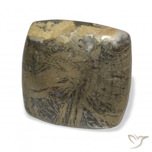 9,17 ctw natürlicher Schwarz Bronze Feather Pyrite, Kissen, Lichtundurchlässig