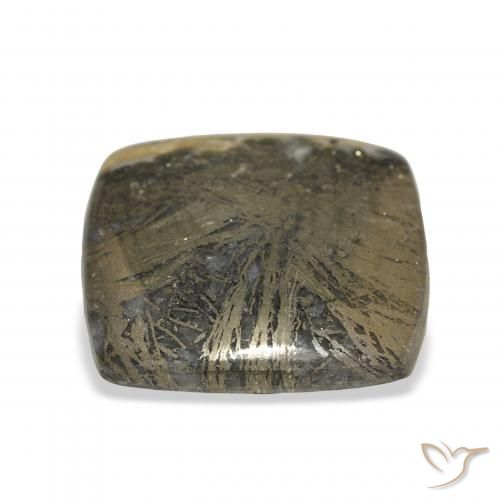 9,17 ctw natürlicher Schwarz Bronze Feather Pyrite, Kissen, Lichtundurchlässig