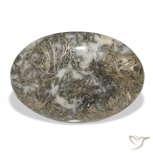 30.97ct Natürlicher Mehrfarbig Feather Pyrite, Oval, Lichtundurchlässig