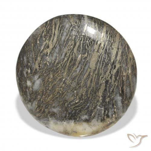9,17 ctw natürlicher Mehrfarbig Feather Pyrite, Runden, Lichtundurchlässig