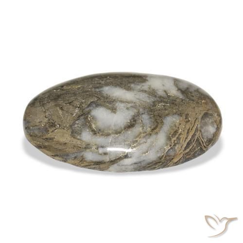 9,17 ctw natürlicher Mehrfarbig Feather Pyrite, Oval, Lichtundurchlässig