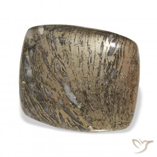 9,17 ctw natürlicher Mehrfarbig Feather Pyrite, Kissen, Lichtundurchlässig