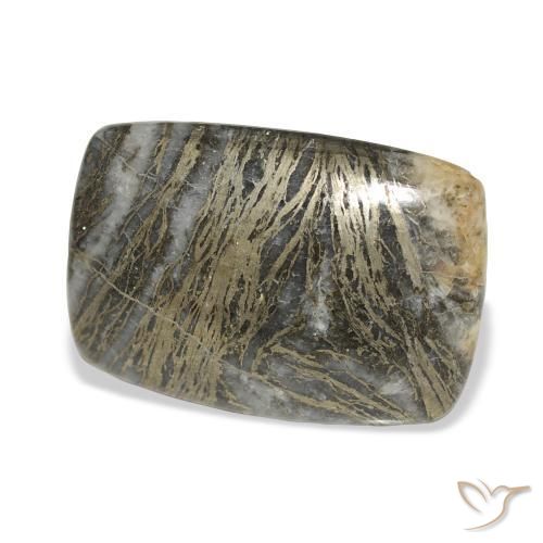 9,17 ctw natürlicher Mehrfarbig Feather Pyrite, Kissen, Lichtundurchlässig