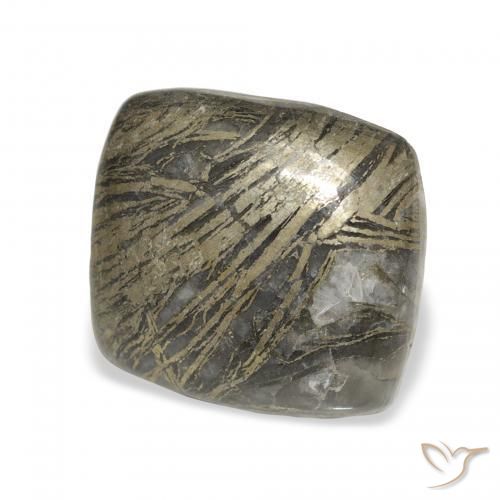 9,17 ctw natürlicher Mehrfarbig Feather Pyrite, Kissen, Lichtundurchlässig