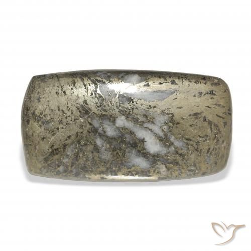 32.65ct Natürlicher Mehrfarbig Feather Pyrite, Kissen, Lichtundurchlässig