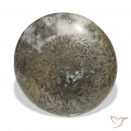 9,17 ctw natürlicher Mehrfarbig Feather Pyrite, Runden, Lichtundurchlässig