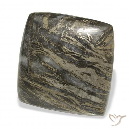 9,17 ctw natürlicher Mehrfarbig Feather Pyrite, Kissen, Lichtundurchlässig