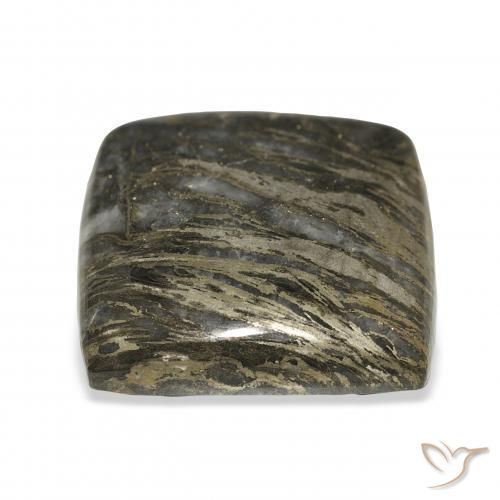 9,17 ctw natürlicher Mehrfarbig Feather Pyrite, Kissen, Lichtundurchlässig
