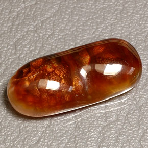 14,63 ctw natürlicher mehrfarbiger Feuerachat, Transparent, Transparent / Lichtdurchlässig