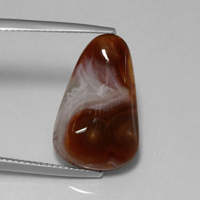 8,39 ctw natürlicher mehrfarbiger Feuerachat, Transparent, Transparent / Lichtdurchlässig