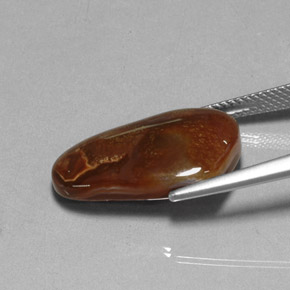 9,15 ctw natürlicher mehrfarbiger Feuerachat, Transparent, Transparent / Lichtdurchlässig