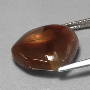 8,20 ctw natürlicher mehrfarbiger Feuerachat, Transparent, Transparent / Lichtdurchlässig