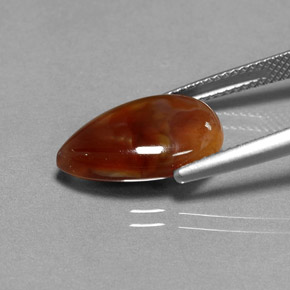 5,11 ctw natürlicher mehrfarbiger Feuerachat, Transparent, Transparent / Lichtdurchlässig