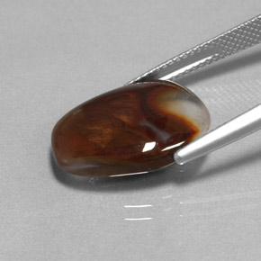 8,09 ctw natürlicher mehrfarbiger Feuerachat, Transparent, Transparent / Lichtdurchlässig