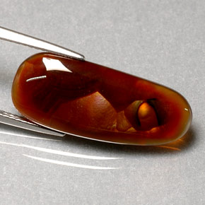 7,70 ctw natürlicher mehrfarbiger Feuerachat, Transparent, Transparent / Lichtdurchlässig