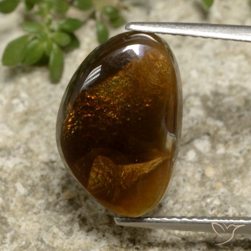 5.82ct Natürlicher Mehrfarbig Feuerachat, Fantasie, Lichtdurchlässig