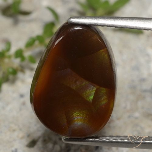 5.29ct Natürlicher Mehrfarbig Feuerachat, Fantasie, Lichtdurchlässig