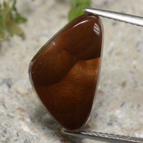 5.76ct Natürlicher Mehrfarbig Feuerachat, Trillion, Lichtdurchlässig