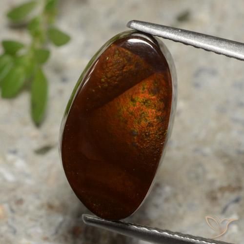 5.17ct Natürlicher Mehrfarbig Feuerachat, Fantasie, Lichtdurchlässig