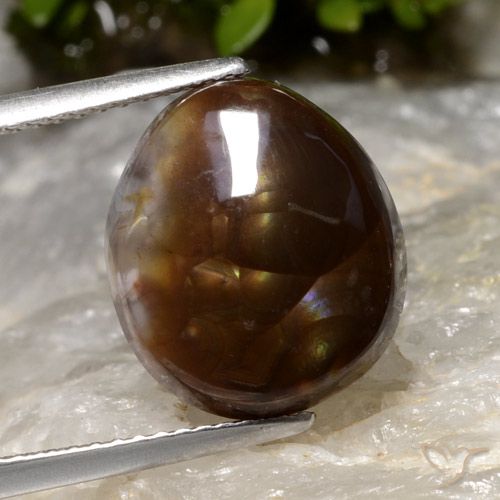 6.05ct Natürlicher Mehrfarbig Feuerachat, Fantasie, Lichtdurchlässig