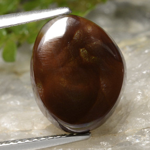 9,17 ctw natürlicher Mehrfarbig Feuerachat, Ausgefallene Form, Lichtdurchlässig