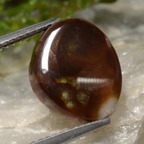 9,17 ctw natürlicher Mehrfarbig Feuerachat, Ausgefallene Form, Lichtdurchlässig