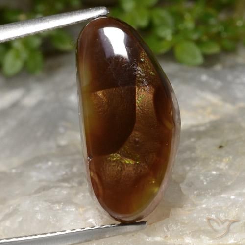 7.02ct Natürlicher Mehrfarbig Feuerachat, Fantasie, Lichtdurchlässig