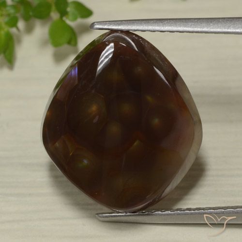 9.45ct Natürlicher Mehrfarbig Feuerachat, Fantasie, Lichtdurchlässig