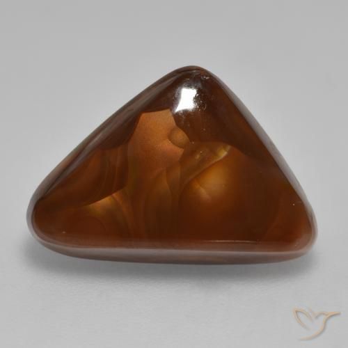 6.64ct Natürlicher Mehrfarbig Feuerachat, Trillion, Lichtundurchlässig