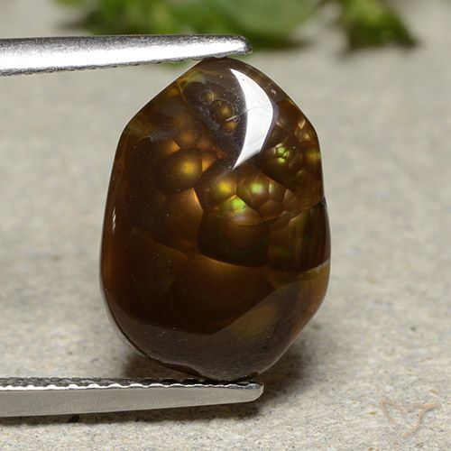 4.26ct Natürlicher Mehrfarbig Feuerachat, Fantasie, Lichtdurchlässig