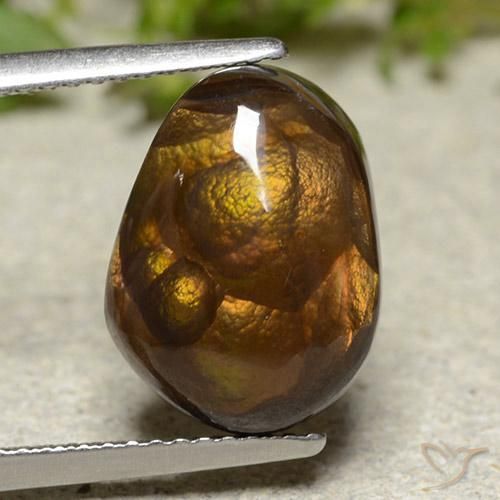 6.07ct Natürlicher Mehrfarbig Feuerachat, Fantasie, Lichtundurchlässig