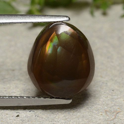 4.61ct Natürlicher Mehrfarbig Feuerachat, Fantasie, Lichtundurchlässig